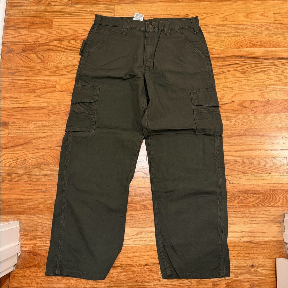 Carhartt Men's Dark Green Cargo Pants